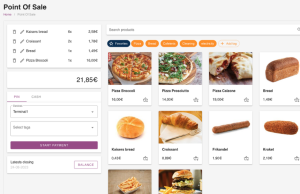 EIn Einblick in die Point of Sale Oberfläche von Camping.Care